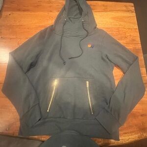 Aviator Nation ninja pullover hoodie Charcoal color size large